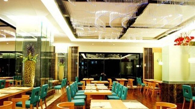 Huaqiao Hotel Linhai ร้านอาหาร รูปภาพ